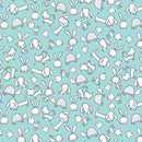 Doodle Baby Flannel - So Loved Animal Toss - Turquoise