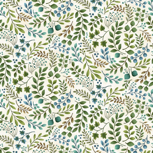 Garden Symphony - Cream Leaves