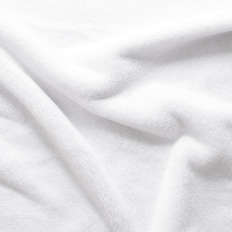 Minky Solid - White