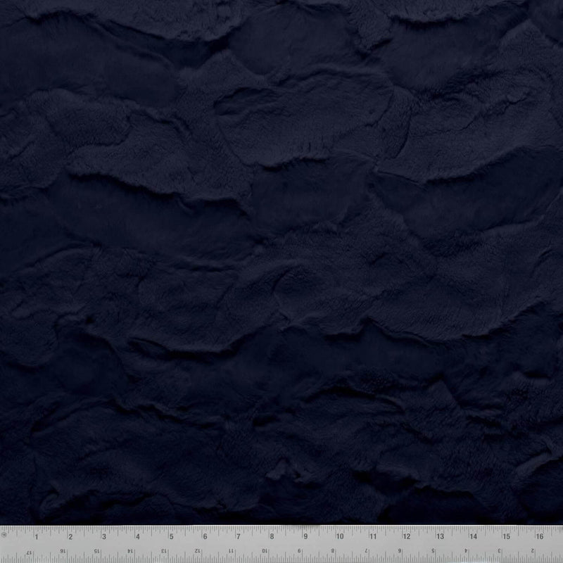 Minky Solid - Navy