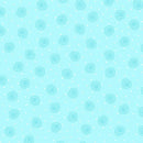 Comfy Flannel - Swirl Dot - Aqua