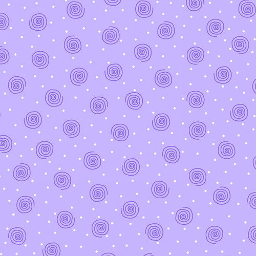 Comfy Flannel - Swirl Dot - Purple