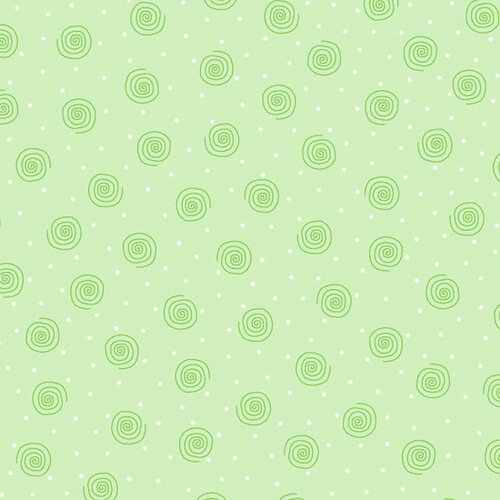 Comfy Flannel - Swirl Dot - Mint Green
