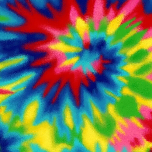 Comfy Flannel - Tie Dye - Rainbow