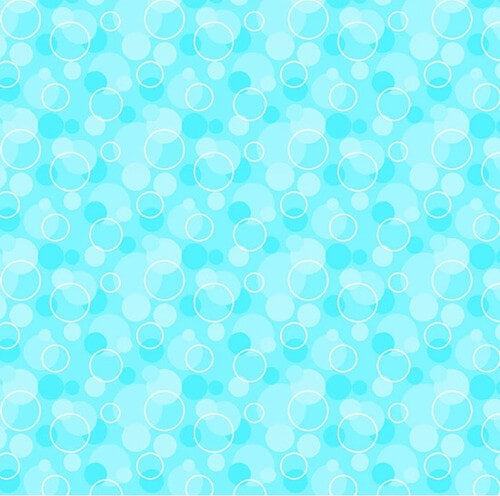 Comfy Flannel - Bubble Dots - Aqua
