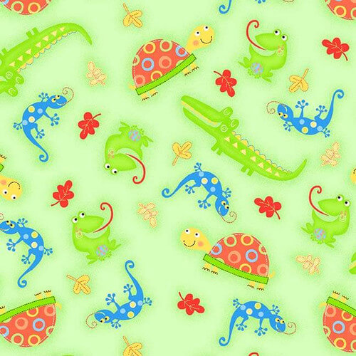 Comfy Flannel - Alligators, Lizards & Turtles
