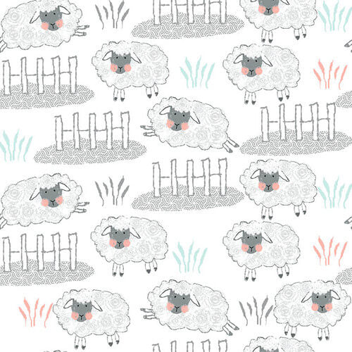 Comfy Flannel - Sheep & Fences