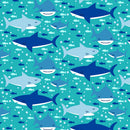 Comfy Flannel - Swimming Sharks