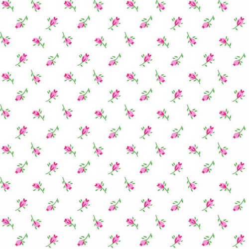 Comfy Flannel - Pink Rosebuds