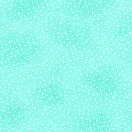 Comfy Flannel - Dots - Turquoise