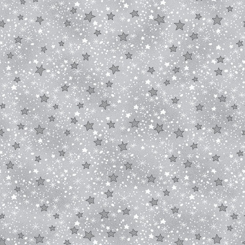 Comfy Flannel - Stars - Grey