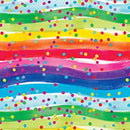 Comfy Flannel - Rainbows with Dots