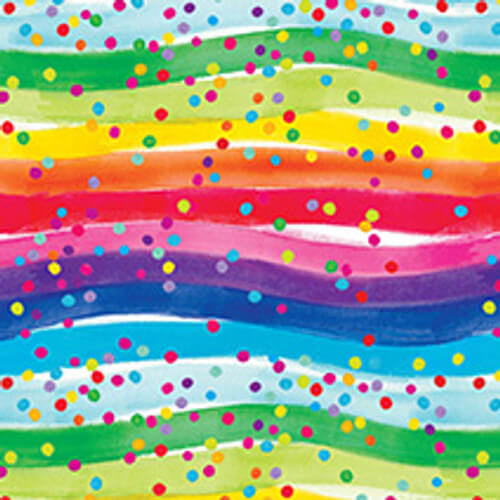 Comfy Flannel - Rainbows with Dots