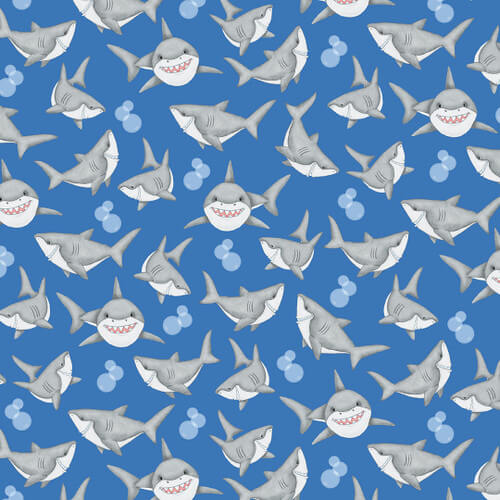 Comfy Flannel - Smiling Sharks