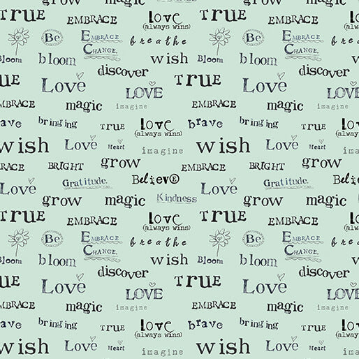 A Heart Led Life - Words of the Heart - Light Turquoise