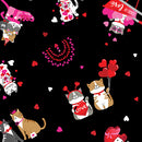 Love You Fur-Ever - Kitty Love - Black