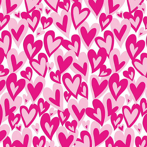 Love You Fur-Ever - Hearts Forever - White/Pink