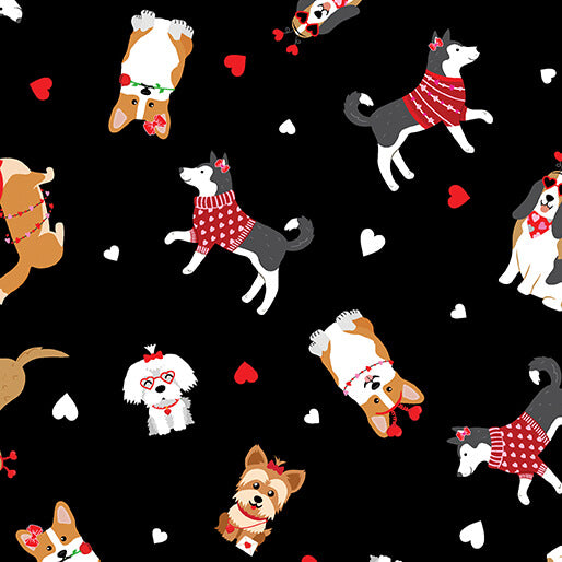 Love You Fur-Ever - Puppy Love - Black