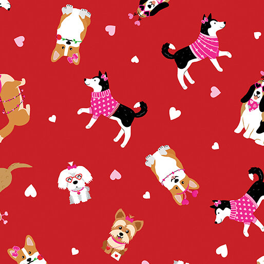 Love You Fur-Ever - Puppy Love - Red