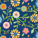 Serendipity - Floral - Navy