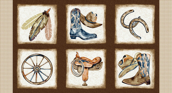 Western View - 24" Blocks Panel