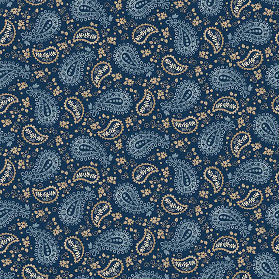 Western View - Paisley - Blue