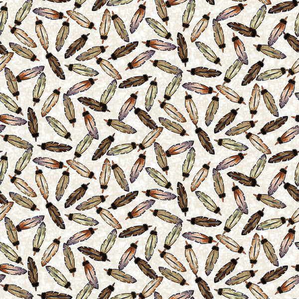 Western View - Feathers - Beige