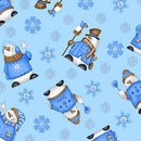 Comfy Flannel - Snowman & Snowflakes