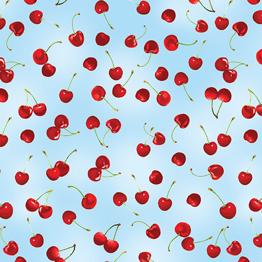 Cherry Hill - Cute Cherries - Blue