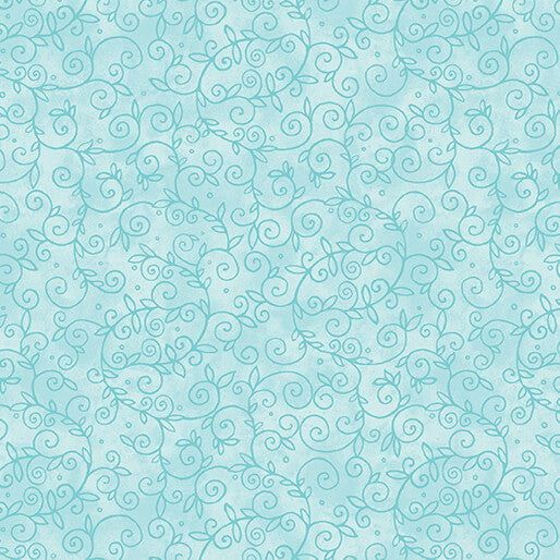 Sunshine Cats - Happy Scroll - Light Turquoise