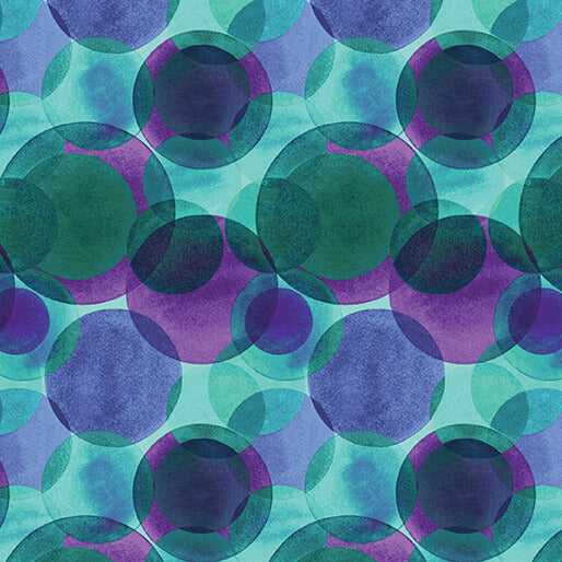Watercolor Geometry - Small Watercolor Circles - Teal