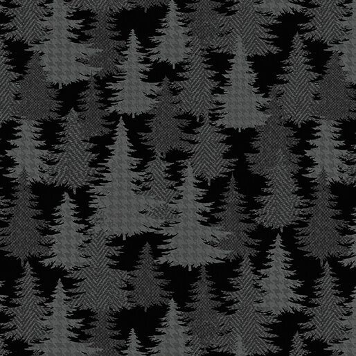 Winter Forest - Tree Forest - Charcoal