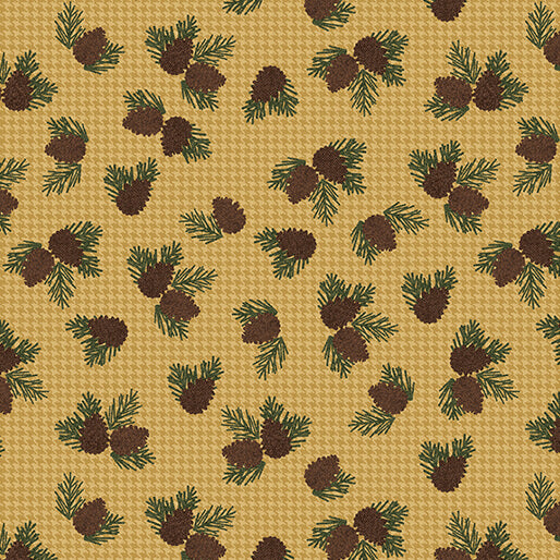 Winter Forest - Wooly Pine Cone - Honey