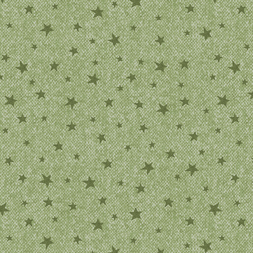 Winter Forest - Wooly Stars - Green