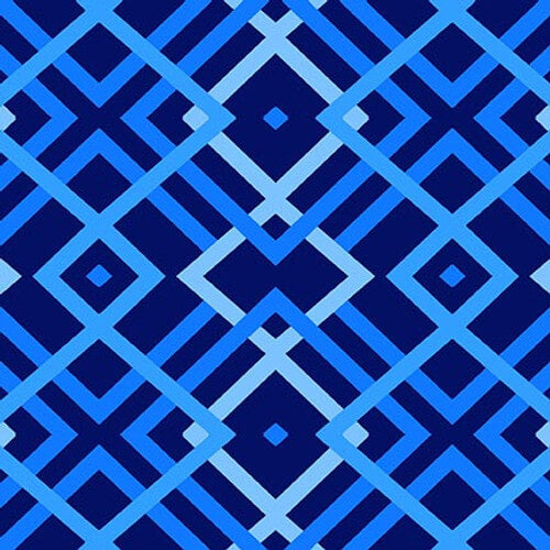 Blueprints - Geo Plaid - Indigo
