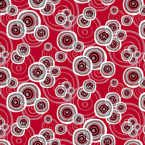 Crimson Garden - Circles in Circles