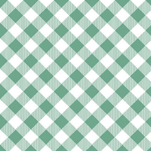 Priscilla's Pretty Plaids - Bias Buffalo Check - Green/White