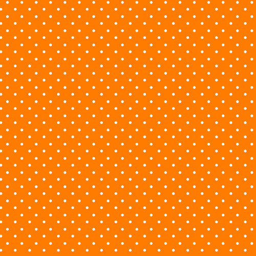 Priscilla's Polkas - White Dots on Orange