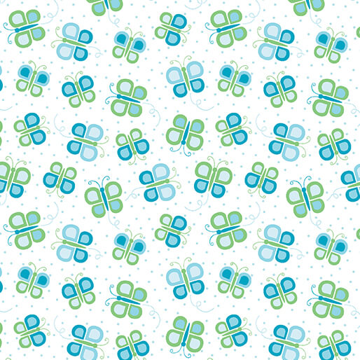 Daisy Up - Butterfly Swirl - Turquoise