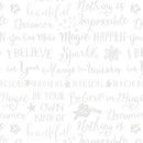 Dreamers - Words - White on White