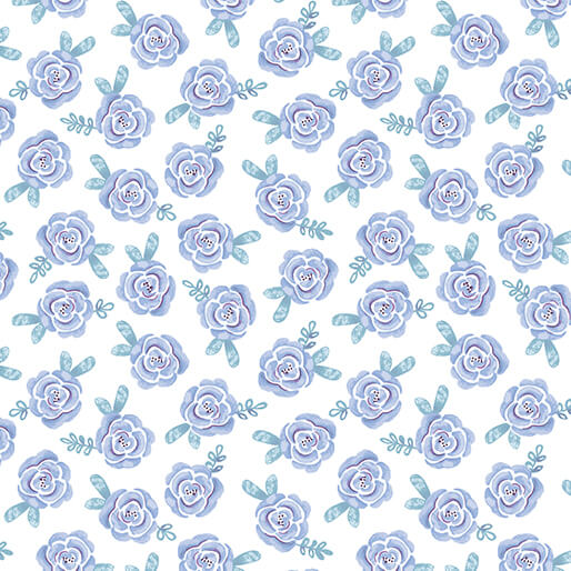 Dreamers - Roses - Blue/White