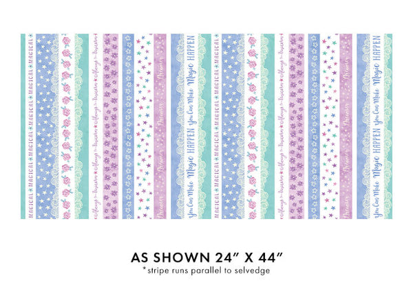 Dreamers - Stripe Panel (24"x44")