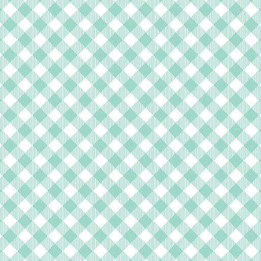 Enjoy the Ride - Gingham Plaid - Aqua