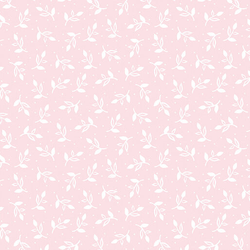 Happy Heart - Sprigs - Light Pink