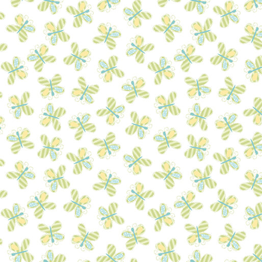 Happy Heart - Butterflies - Lime