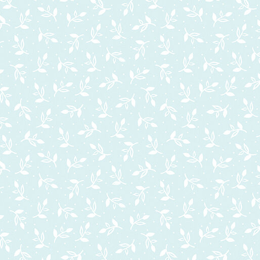 Happy Heart - Sprigs - Light Turquoise