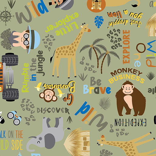 Safari Adventure - On Safari Words - Olive
