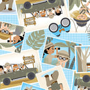 Safari Adventure - Safari Greetings - Sky Blue