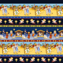 Away in a Manger - Nativity Stripe - Blue