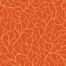 Flora & Fauna: Midnight - Branches - Orange